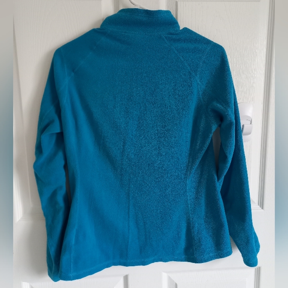 Women's northface fleece teal Pullover sweater jacket size small 1/4 zip S - Picture 5 of 12